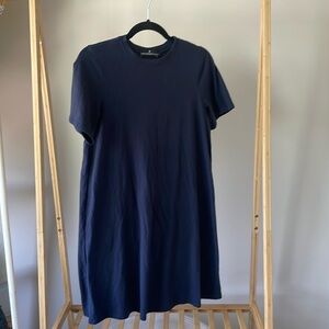 Pomander T-shirt mini dress, navy blue, size XS